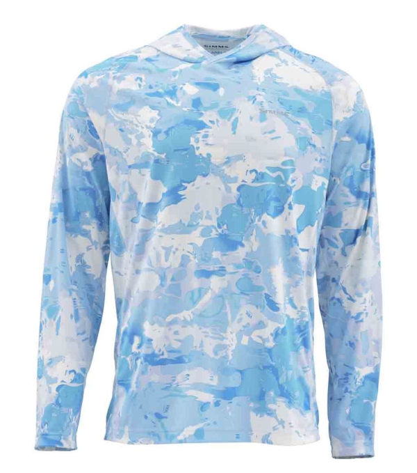 Simms Solarflex Hoody Cloud Camo Blue Simms Solarflex Hoody Cloud Camo Blue